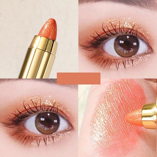 Dual-Ended Eyeshadow Stick - High-Gloss Shimmer Contour & Highlight Stick 6 Shades