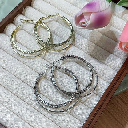 Simple Simple Bracelet Earrings Metal Cold Style Ring - DropOnline.co