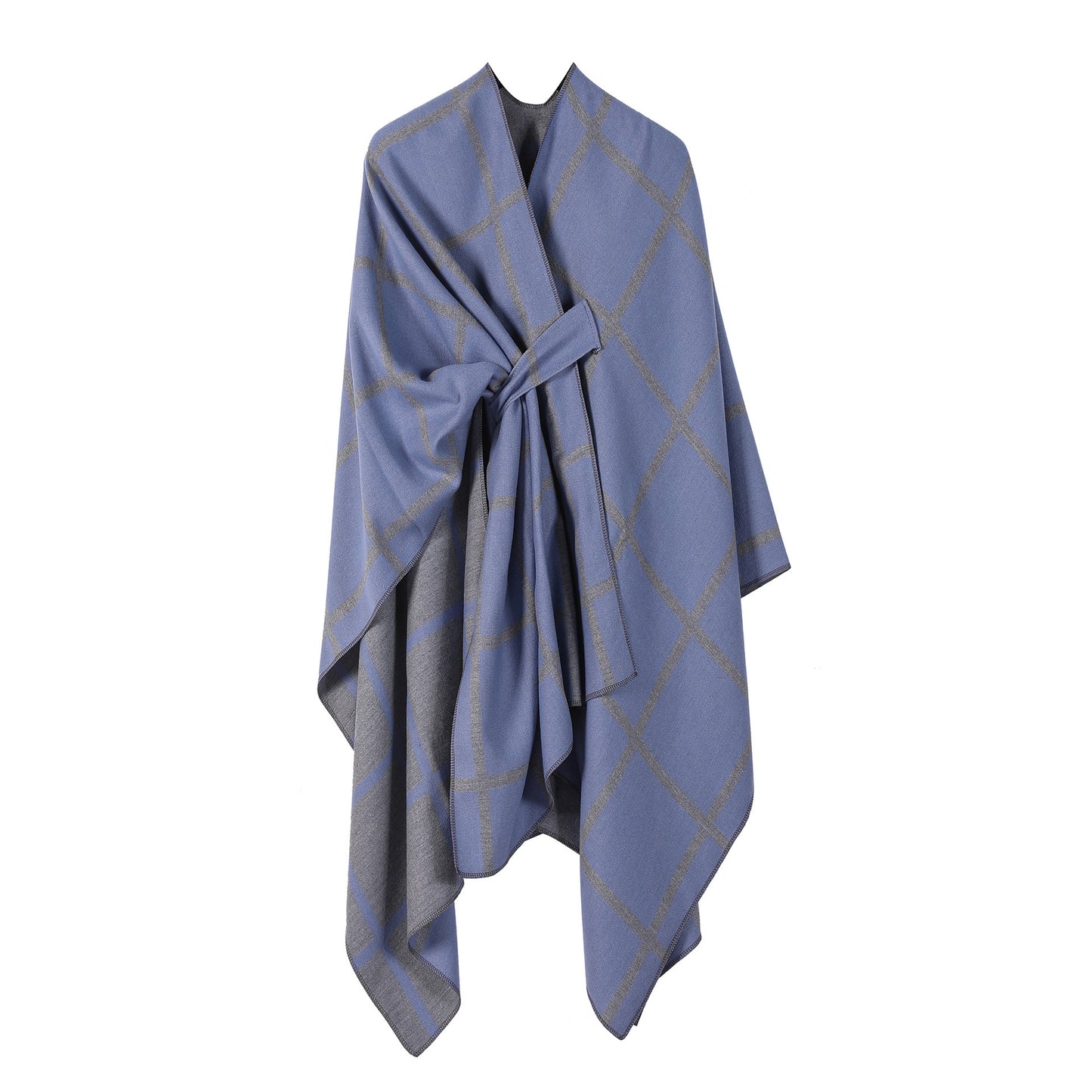 Women's Fashion Gingham Check Warm Scarf - Classic Plaid Winter Wrap