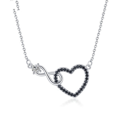 Creative Hollow Heart-shaped Zircon Necklace - DropOnline.co