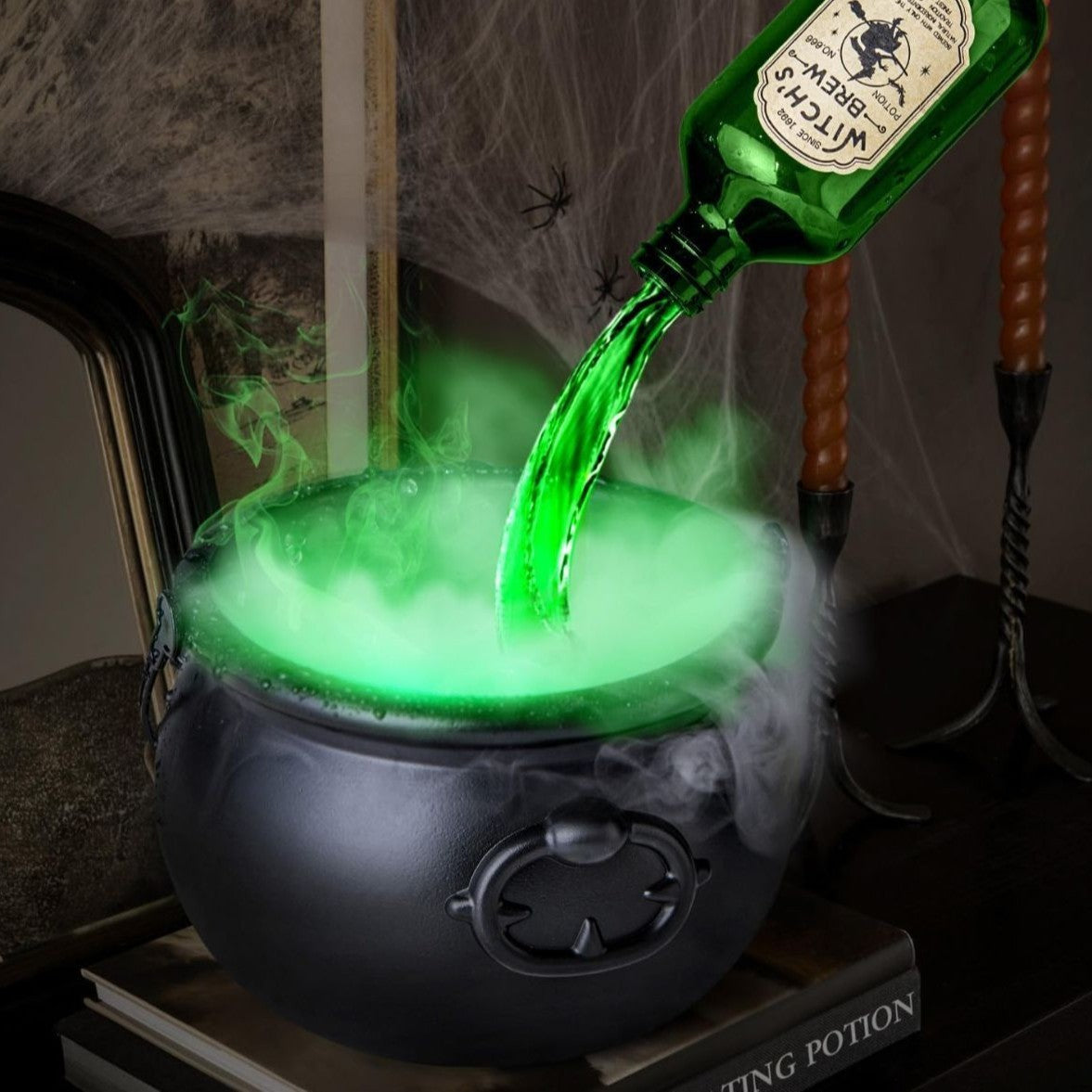 Halloween Black Wizard Bowl Magic Set - Float Bottle & Diffuser Props