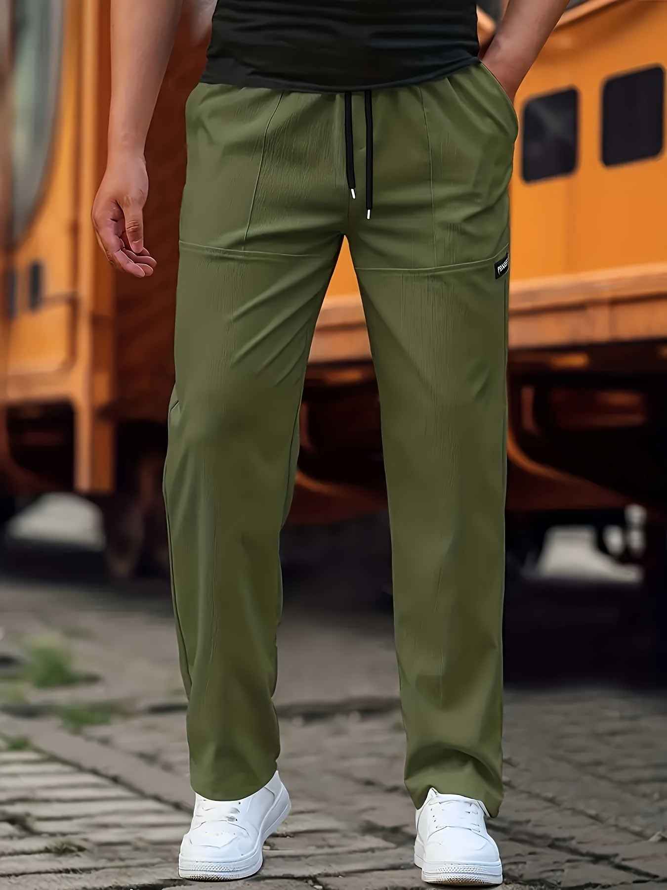 Men's Fashion Printed Ankle Pants - Casual Tapered Trousers