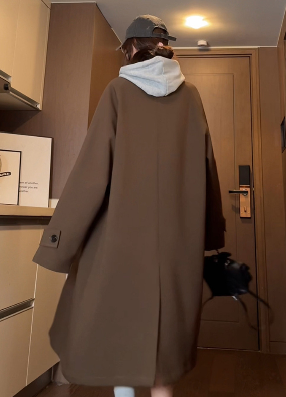 Fashionable Coat, American, British, Retro And Simple Mid-length