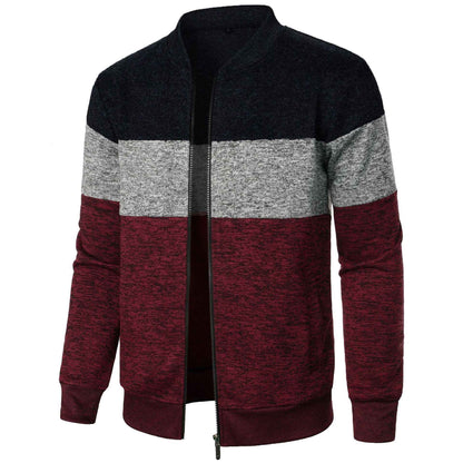 Men's Heavyweight Color-block Knit Sweater