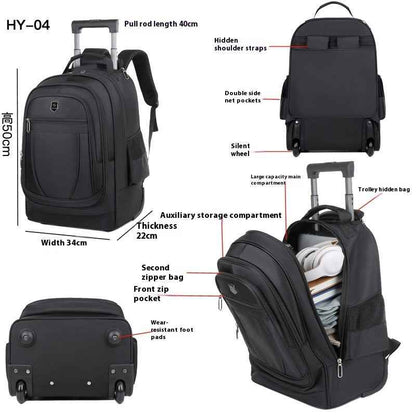 Large Capacity Drawbar Oxford Cloth Backpack