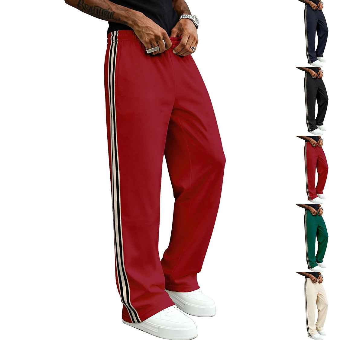 Men's Casual Fitness Straight-leg Sports Pants