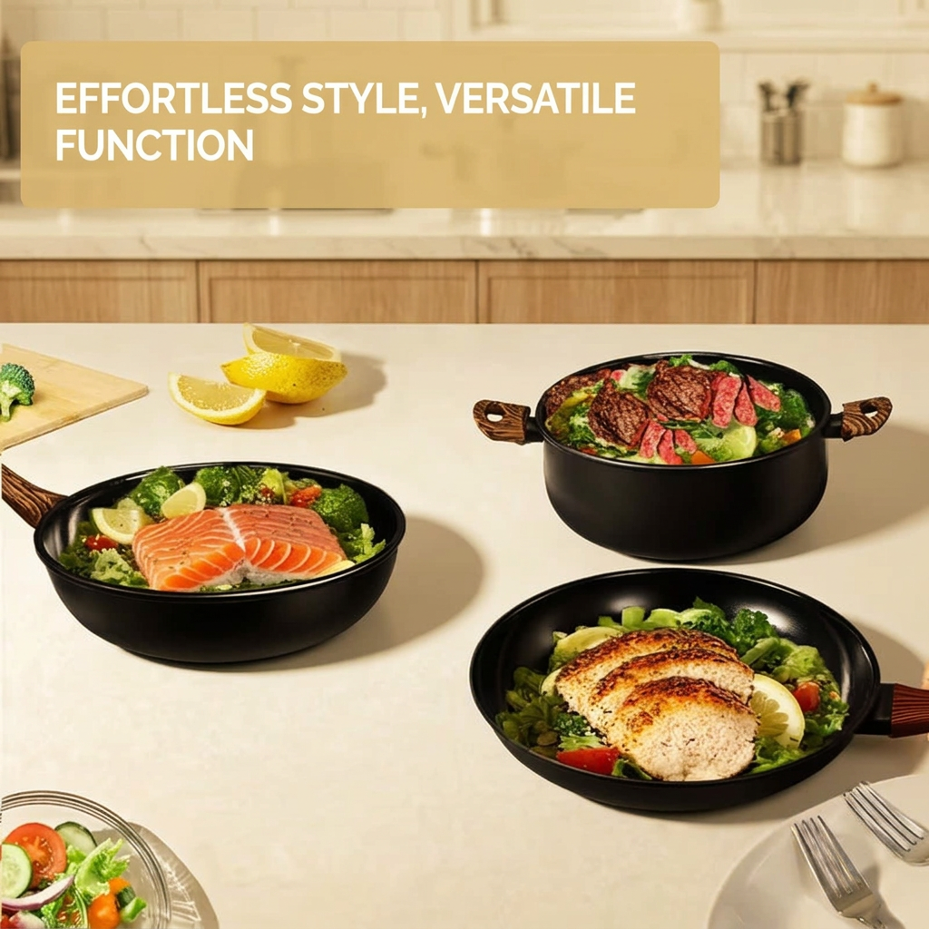 Nonstick Cast Aluminum Pots & Pans Set
