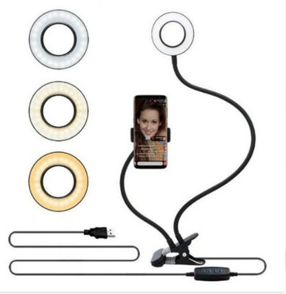 LED Selfie Ring Light for Live Adjustable Makeup Light-8cm Stand - DropOnline.co