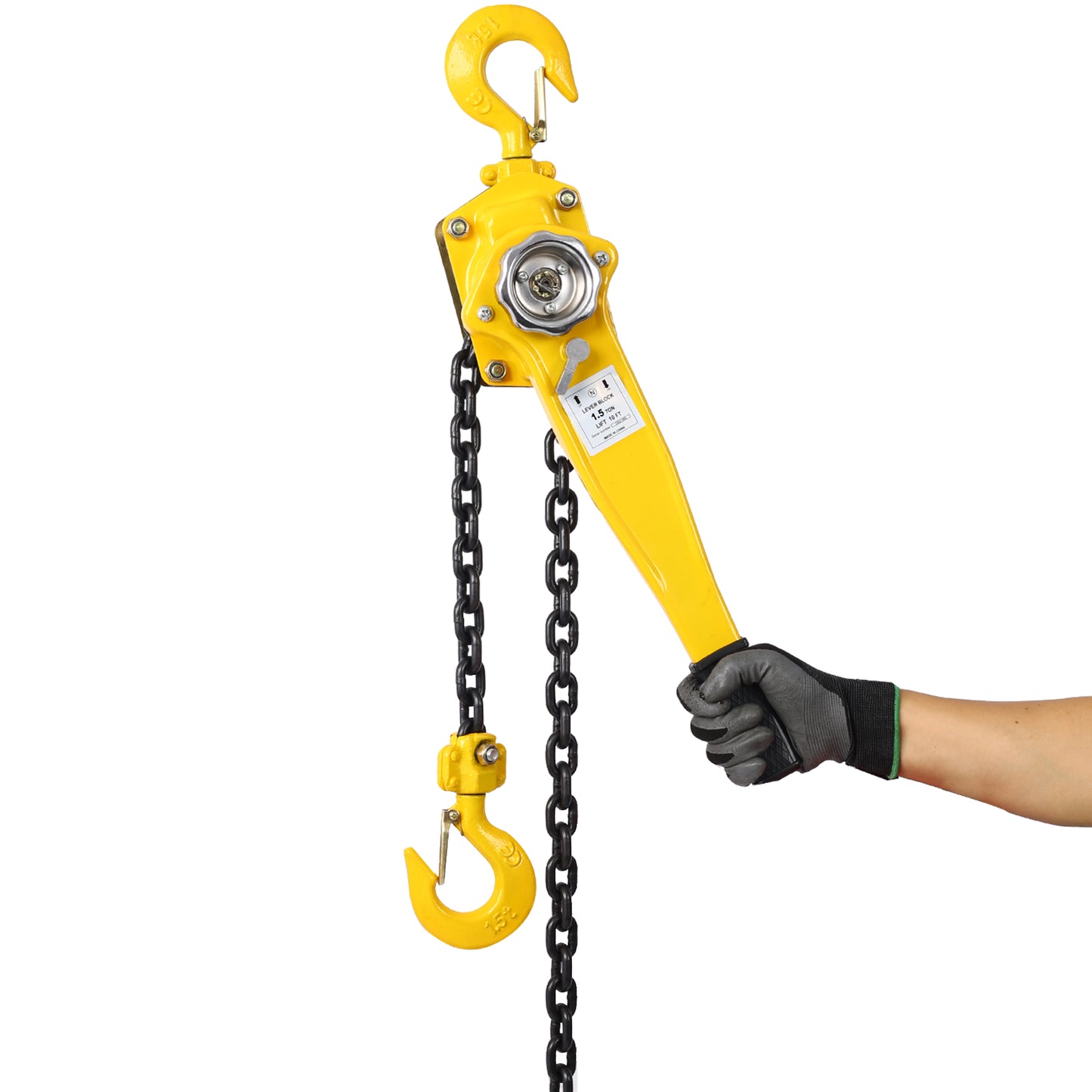 Lever Chain Hoist 3 4 Ton 1650LBS Capacity 10 FT Chain Come Along With Heavy Duty Hooks Ratchet Lever Chain Block Hoist Lift Puller