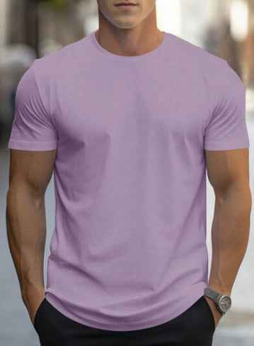 Men's Quick-Drying Breathable Sports T-Shirt - Round Neck Short Sleeve Athletic Tee
