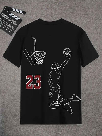 Men's Printed Short Sleeve T-Shirt - Casual Graphic Tee