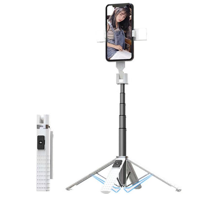 Tetrapod Mobile Phone Double Fill Light Holder Bluetooth Selfie Stick - DropOnline.co