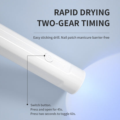 Handheld UV Light For Gel Nails, Mini Nail Light, Portable LED Nail Lamp, Cordless Rechargeable USB Nail Dryer For Fast Curing - DropOnline.co