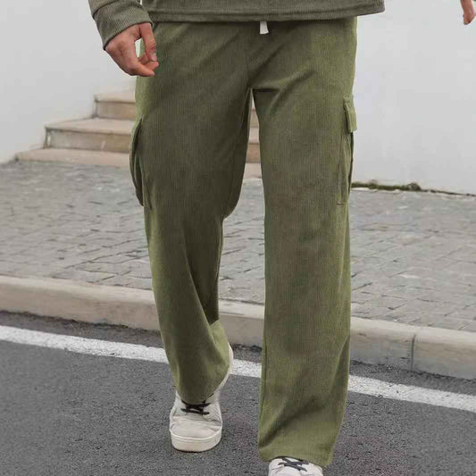 Fashion Casual Sports Corduroy Multi-pocket Work Pants