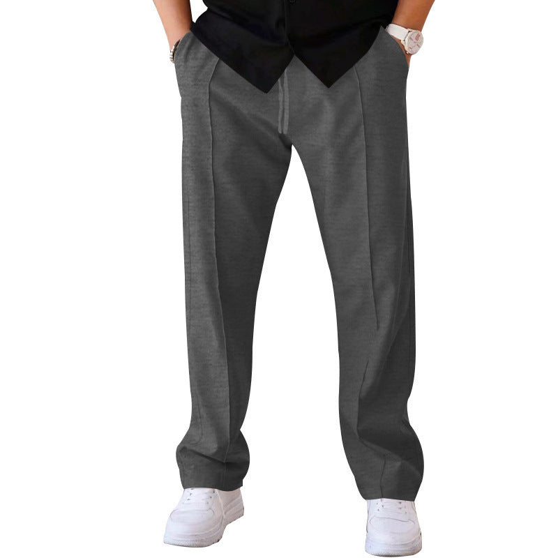 Men's Loose Straight-Leg Sport Trousers - Casual Athletic Pants