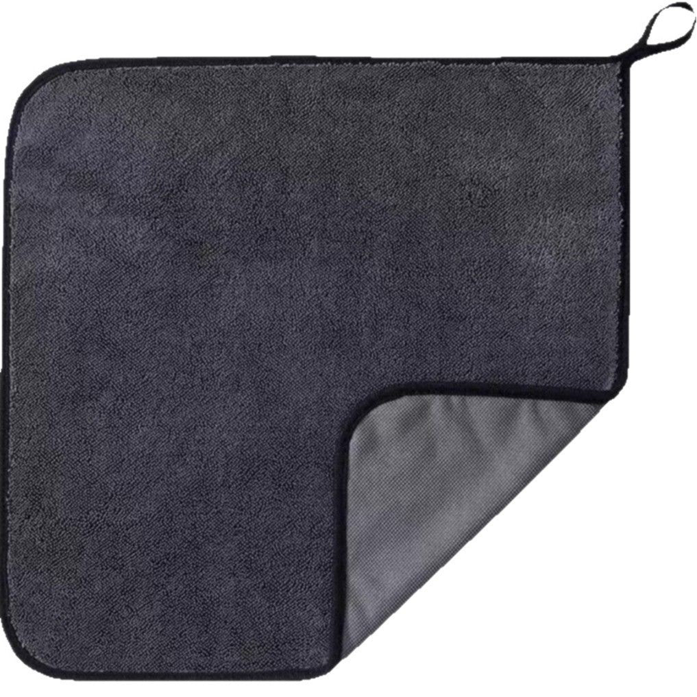 Car wash towel absorbent braid