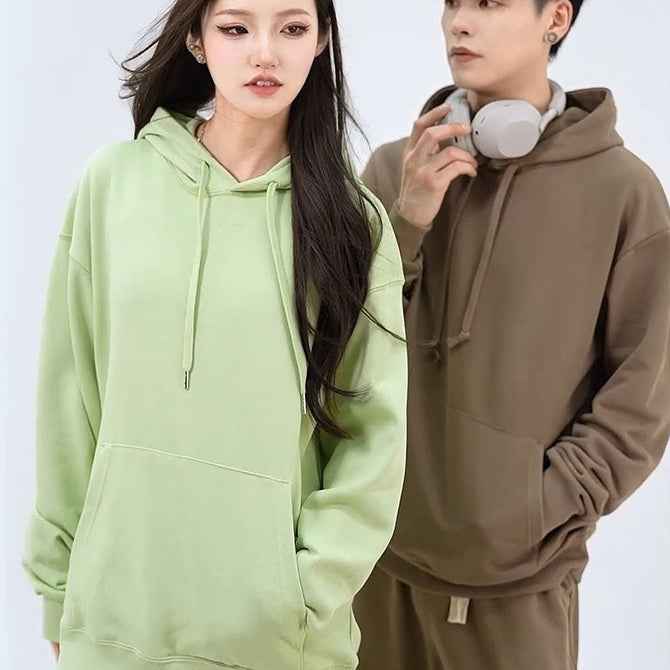 Hooded Sweatshirt Thickened Loose Group Clothing