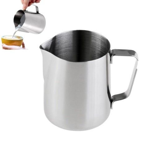 Stainless Steel Milk Frothing Pitcher - 600ml Professional Barista Latte Jug
