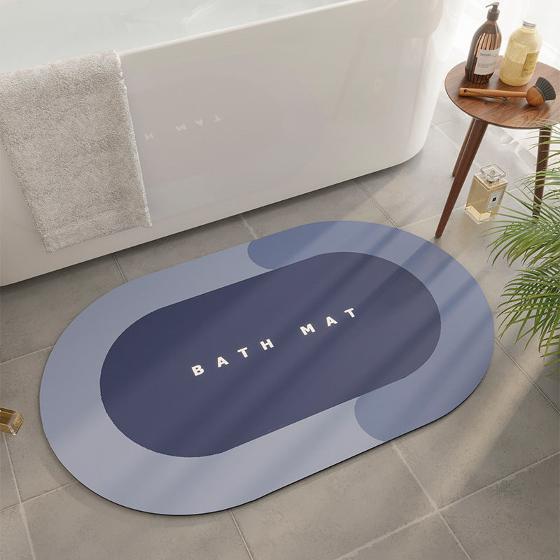 Premium Diatom Mud Absorbent Bathroom Mat - Quick-Dry Non-Slip