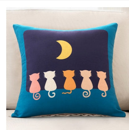 Square back cushion head cushion set square pillow cartoonpillow core pillow car small animal sofa