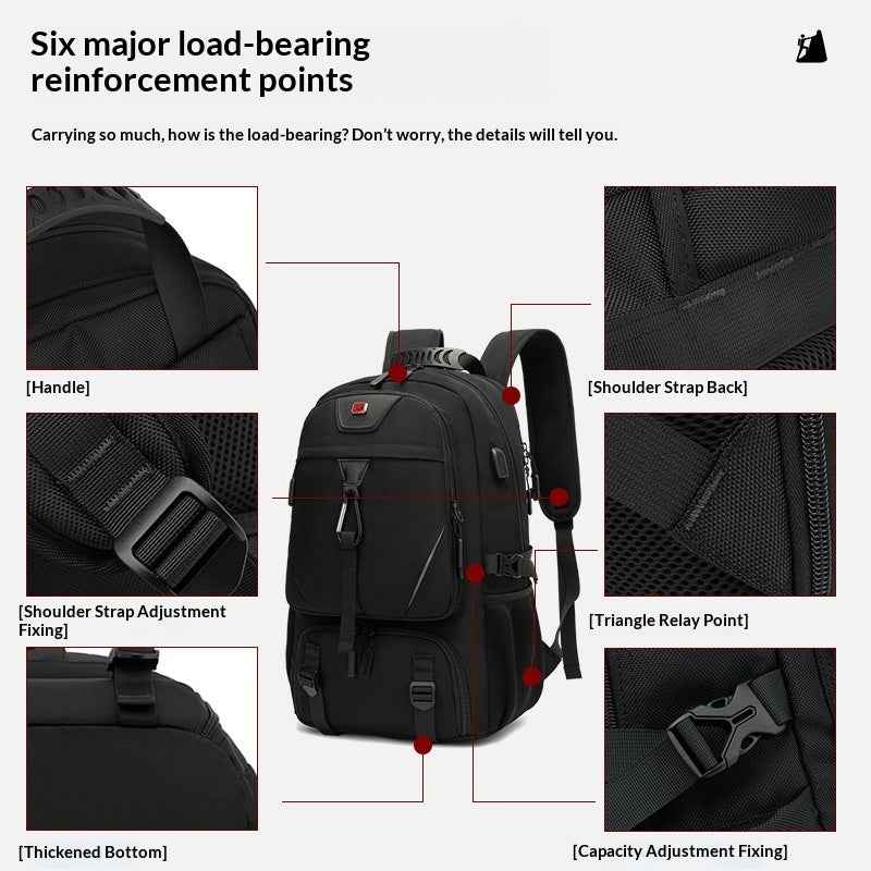 Outdoor Mountaineering Waterproof Extra Large Capacity Travel Luggage Backpack