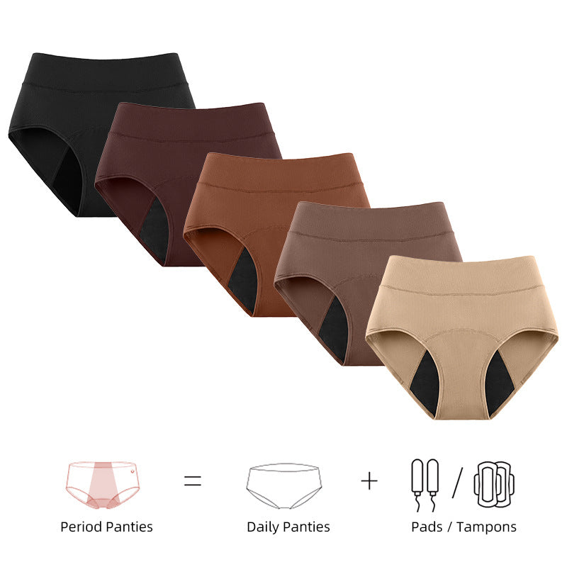 Three-layer women's underwear in multiple colors is available