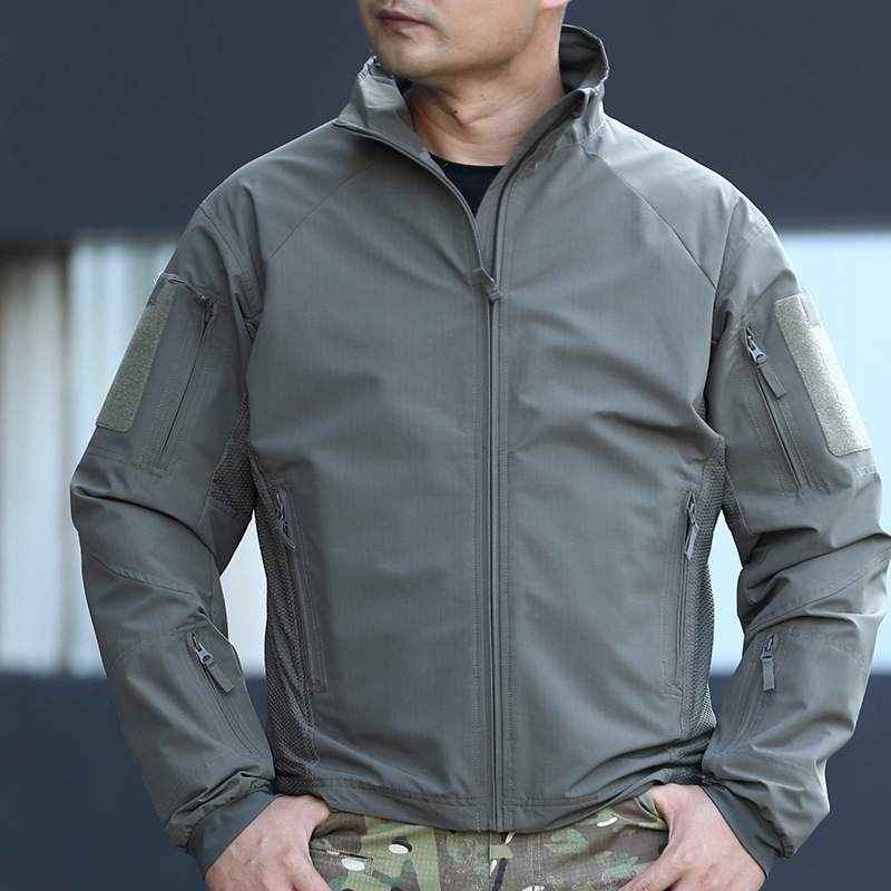 Outdoor Tactical Softshell Jacket Men's Stand Collar Jacket