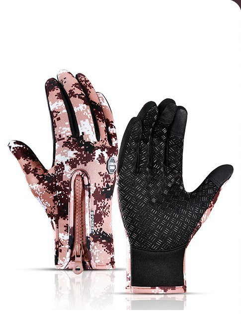Winter Touch Screen Gloves - Waterproof Sports Gloves with Fleece
