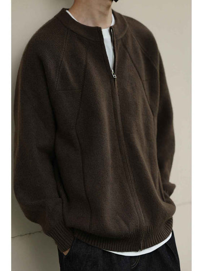 Knitted Cardigan Coat For Men