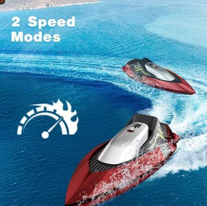 4DRC S5 RC Boat For Pools And Lakes, 2.4 GHz 20MPH Racing Boats, Rechargeable Battery,Low Battery Alarm,Gifts For Boys Girls,Logistics Is Randomly Sent By UPS USPS  FEDEX. - DropOnline.co
