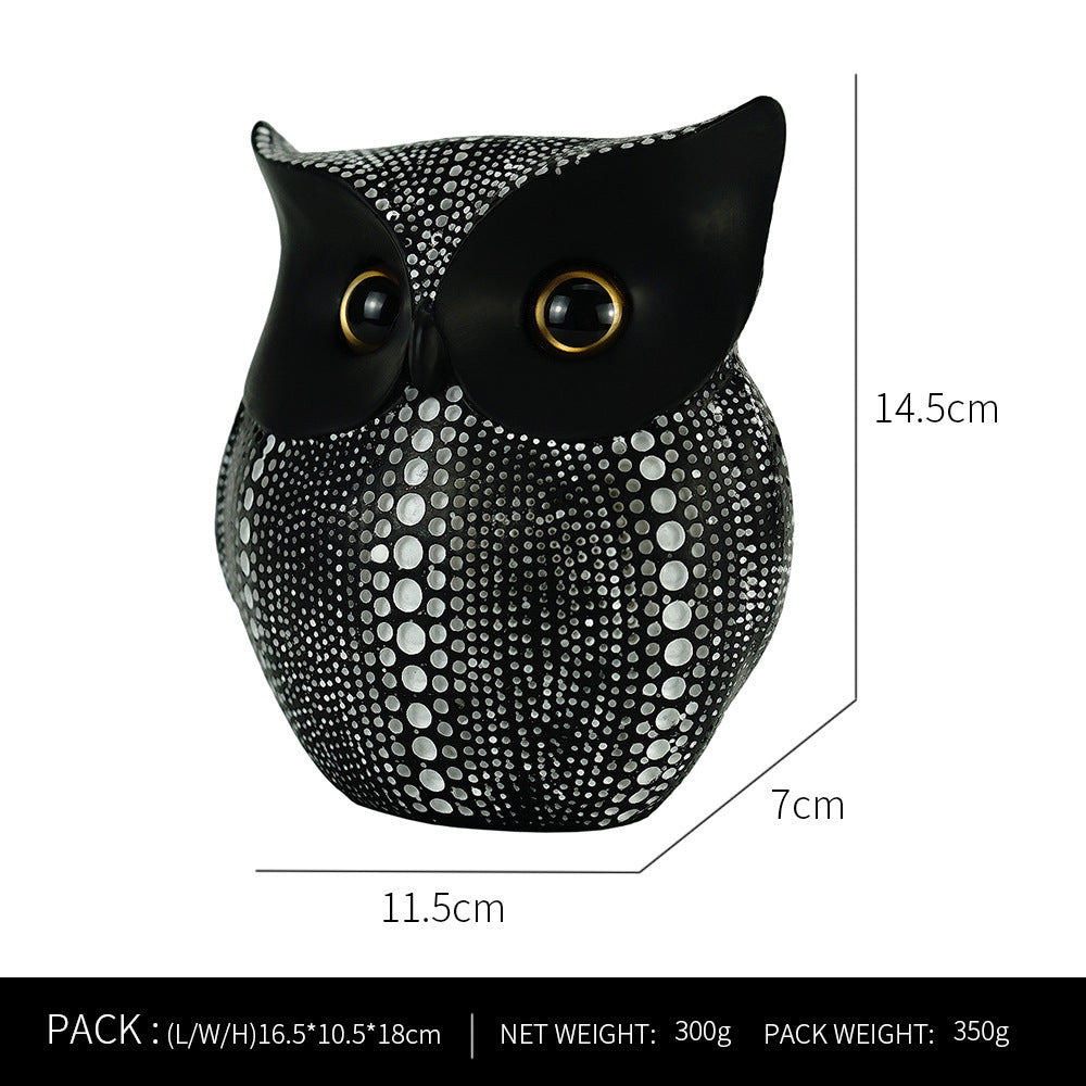 Premium Owl Resin Craft Decoration - Elegant Home Soft Decoration