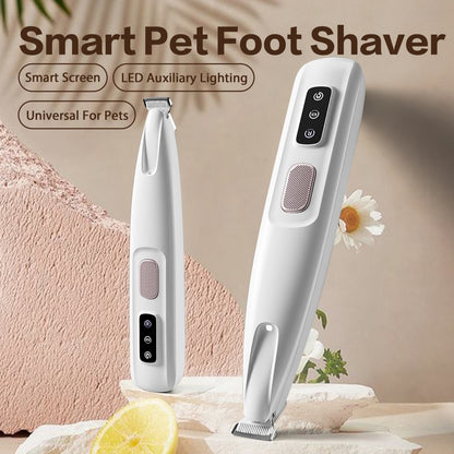 2025 New Pet Paw Trimmer 1Pack,Rechargeable Quiet Hair Trimmer For Pets,Professional Pet Grooming Kit - Cordless Waterproof  Clippers With LED For Precision Trimming,Ideal For Home Grooming Pet Hair - DropOnline.co