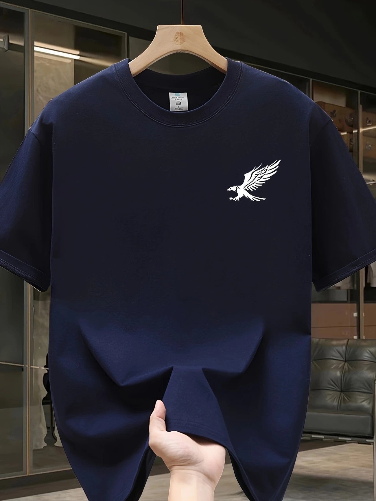 Men's Mesh Print Casual T-Shirt - Breathable Graphic Tee