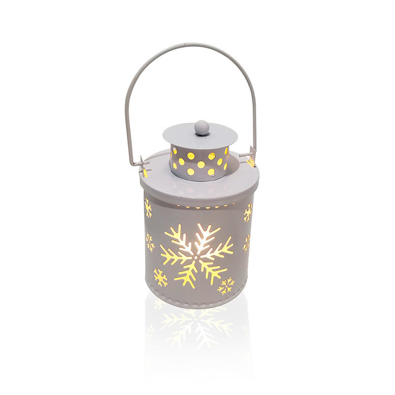 Christmas LED Candle Lantern - Nordic Style Electronic Wind Light Holiday Decoration