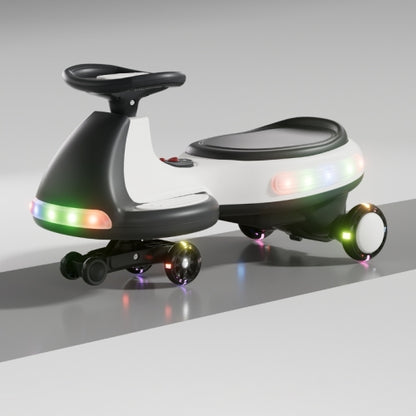 Kids Electric Ride On Car 12V  Electric Wiggle Car , LED Lights , Music,Anti-Rollover For Boys And Girls Ages 3 Indoor Outdoor