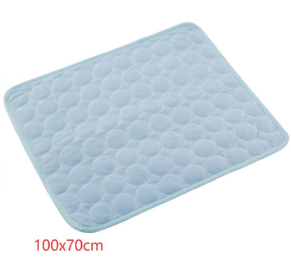 Pet Dog Cat Ice Silk Cold Nest Pad For Cooling In Summer - DropOnline.co