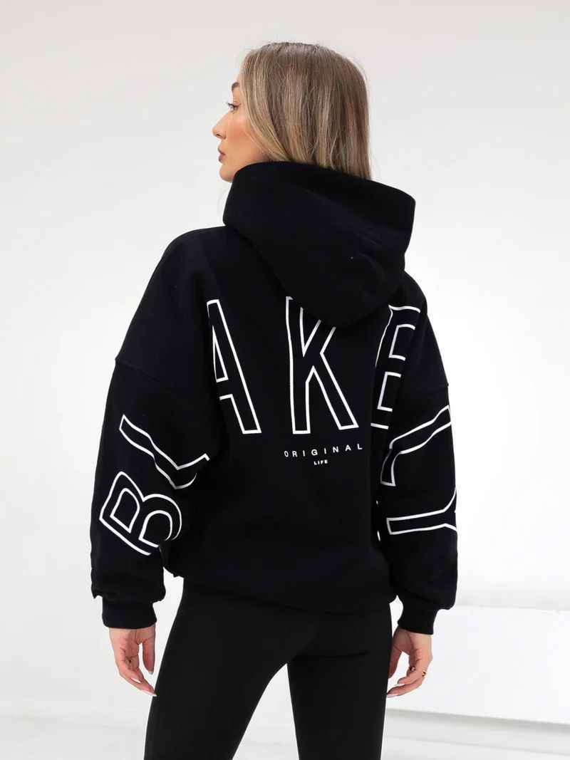 Thickened All-matching Long Sleeve Loose Hooded Hip-hop Pullover