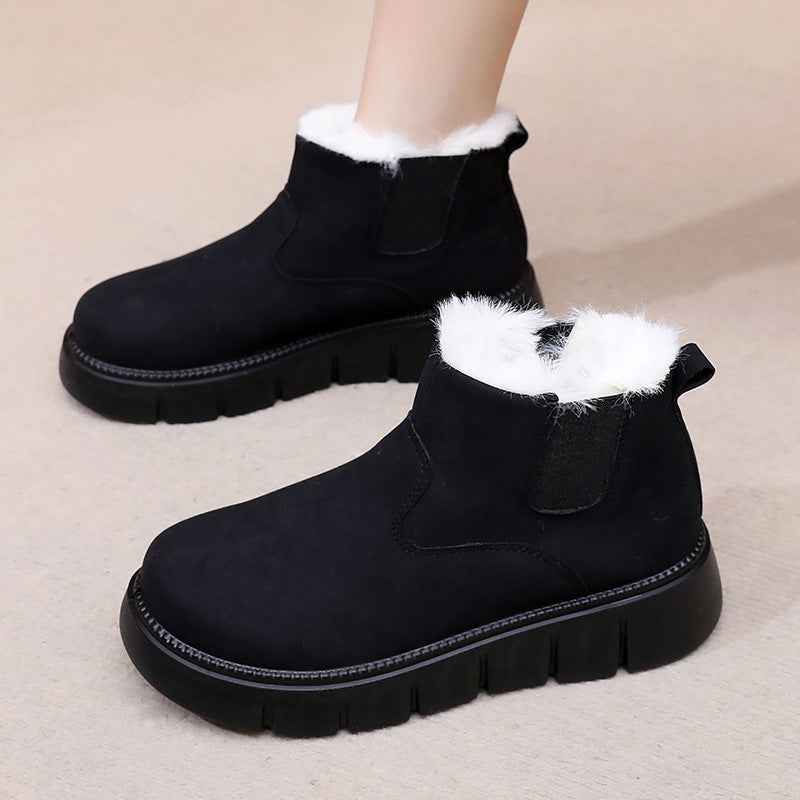 Shoes Women 2025 Winter New Ladies Fleece Lined Thick