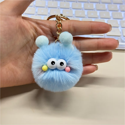 Cute Cartoon Plush Keychains, Made Of Soft And Fluffy Materials, Featuring Various Adorable Designs, Suitable For Home Decoration Or Everyday Use, Making For An Interesting Gift Choice. - DropOnline.co