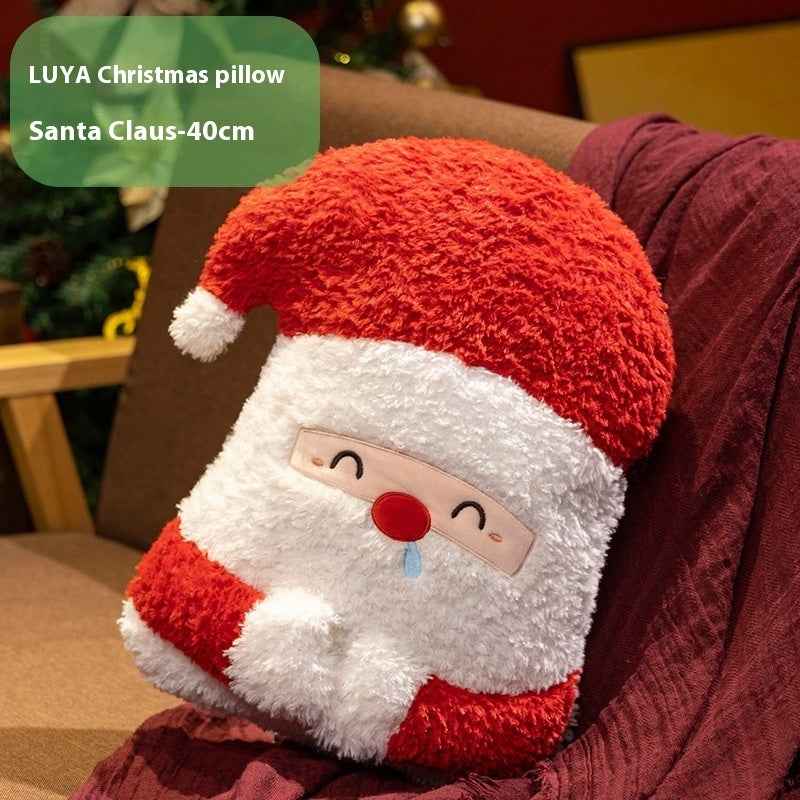 Plush Pillow Christmas Tree Decorative Gift Doll - Holiday Cushion
