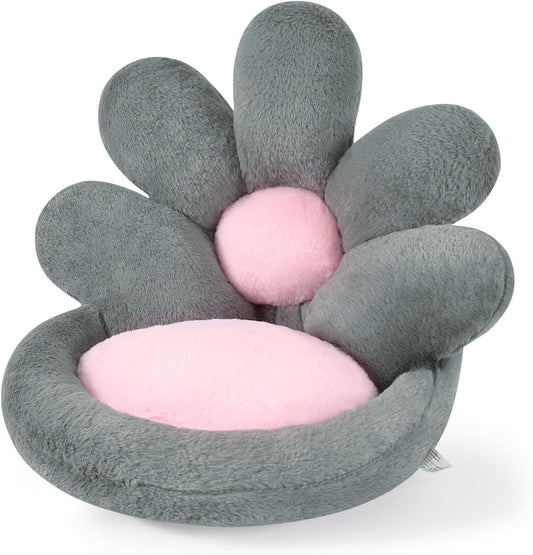 Round Nesting Cat Scratching Board - Flower Shape Seat Cushion Comfy Gaming Chair Pet Mat 19 Inch