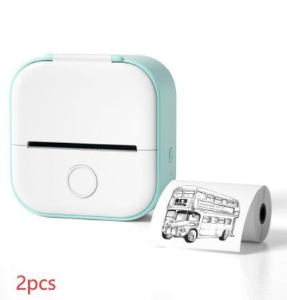 Portable Mini Thermal Label Printer Home Photo Printer Student Wrong Question Printer Bluetooth-compatible Mini Label Printer Price Tag - DropOnline.co