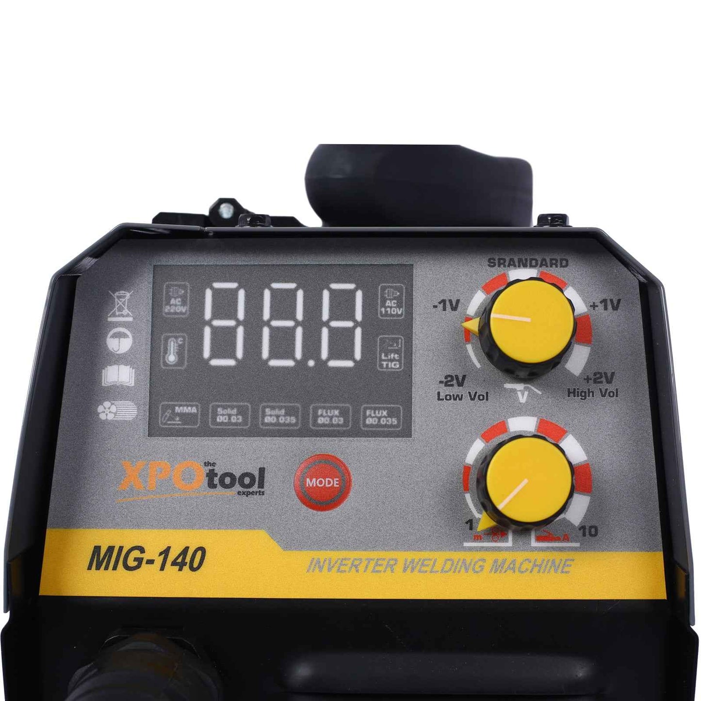 140A MIG Welder,110V 220V Dual Voltage Multiprocess Welder,Gas Gasless MIG Welding Machine,4 In 1 Flux MIG Solid Wire Lift TIG Stick  Welder