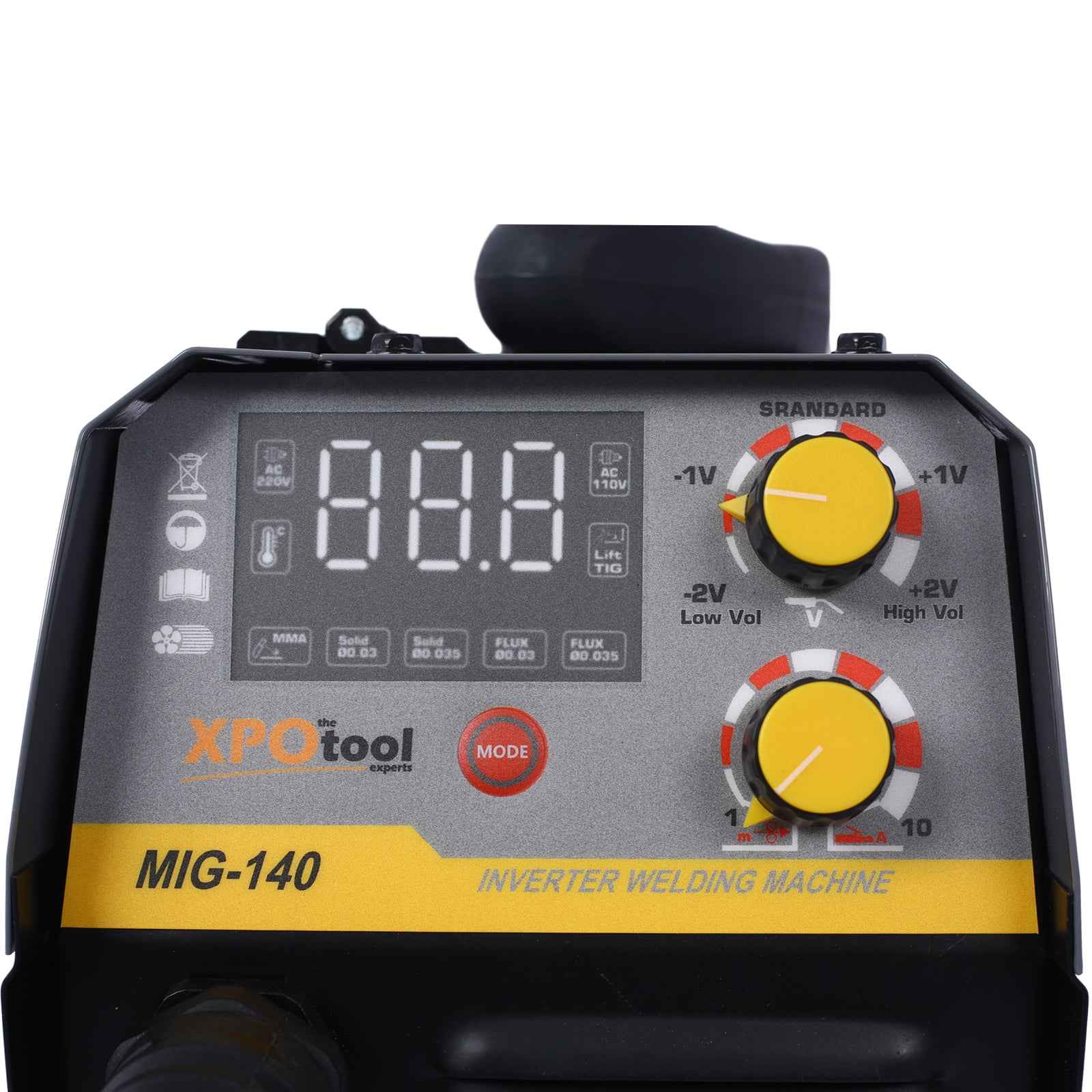 140A MIG Welder,110V 220V Dual Voltage Multiprocess Welder,Gas Gasless MIG Welding Machine,4 In 1 Flux MIG Solid Wire Lift TIG Stick  Welder