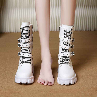 Upgraded Women's Fleece-lined Martin Boots