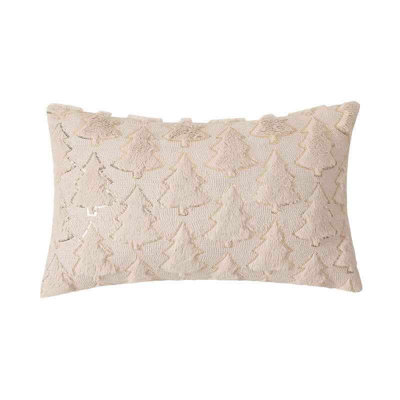 Holiday Ornament Plush Pillowcase - Festive Bedroom Bedside Cushion Cover - DropOnline.co