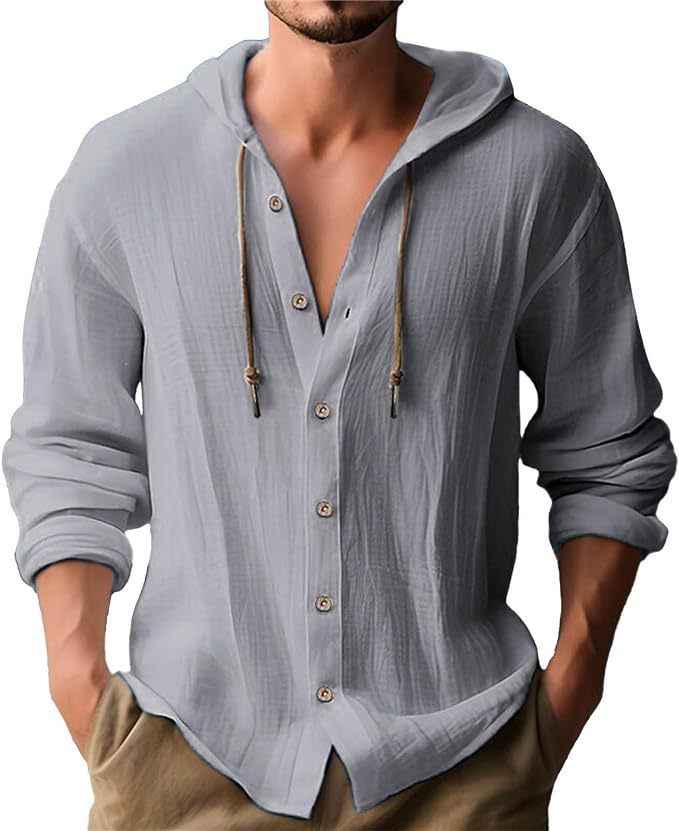 Men's Casual Long Sleeve Top - Comfortable Everyday Shirt