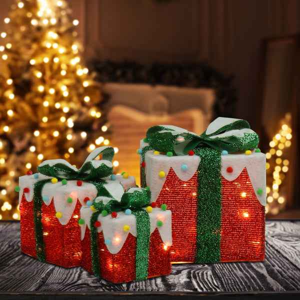3pcs 60 Iceberg Effect Colored Cotton Balls - Battery Courtyard Gift Box Decoration - DropOnline.co