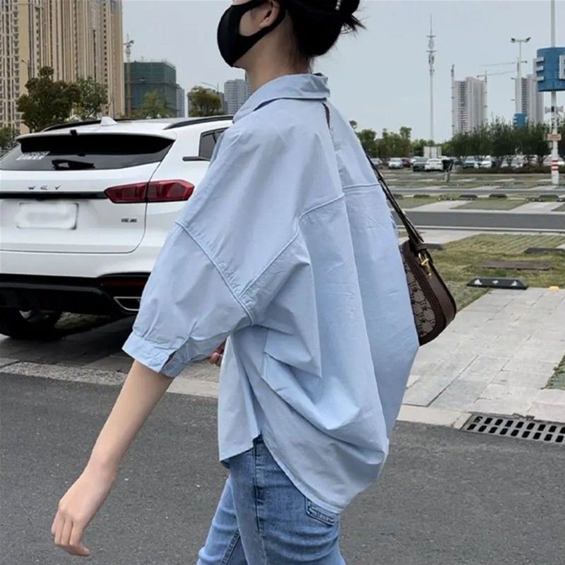 Women's Back-Hole Short Sleeve Shirt - Designer Inspired Style