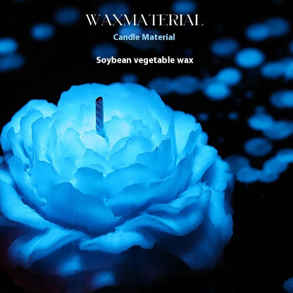 Luminous Low Temperature Candles Wax Drip Aromatherapy Gradient Rose Sentiment Gift